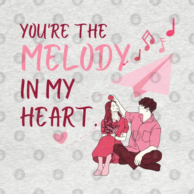 You're the melody in my heart, valentine's day. by Black Cat